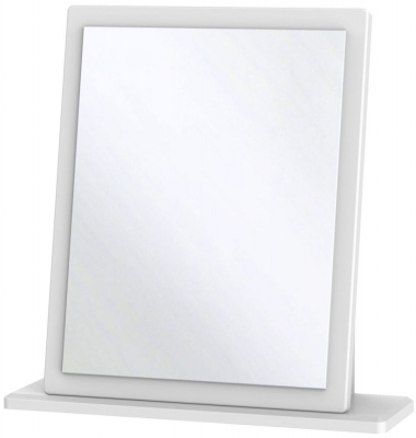 Product photograph of Warwick White Small Dressing Mirror from Choice Furniture Superstore