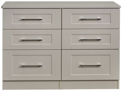Product photograph of York 6 Drawer Midi Chest from Choice Furniture Superstore