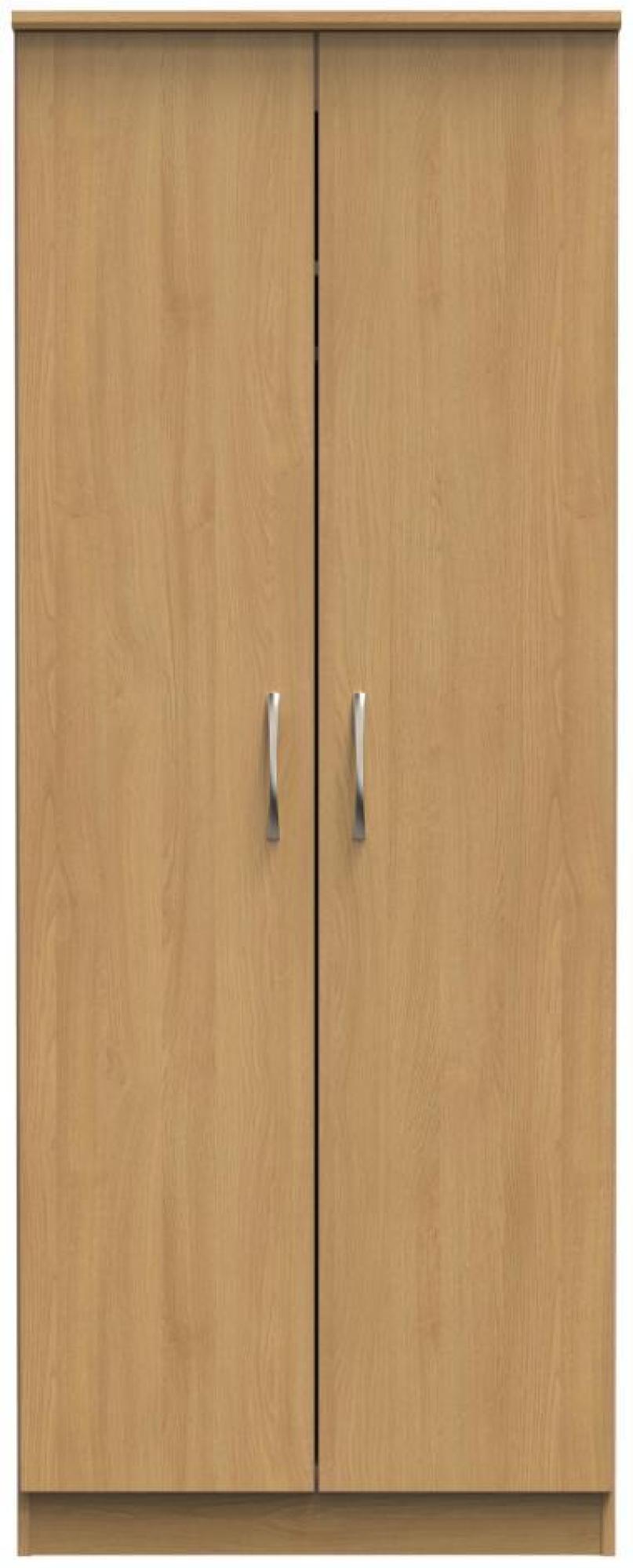 Eve Oak Effect 2 Door Plain Tall Wardrobe