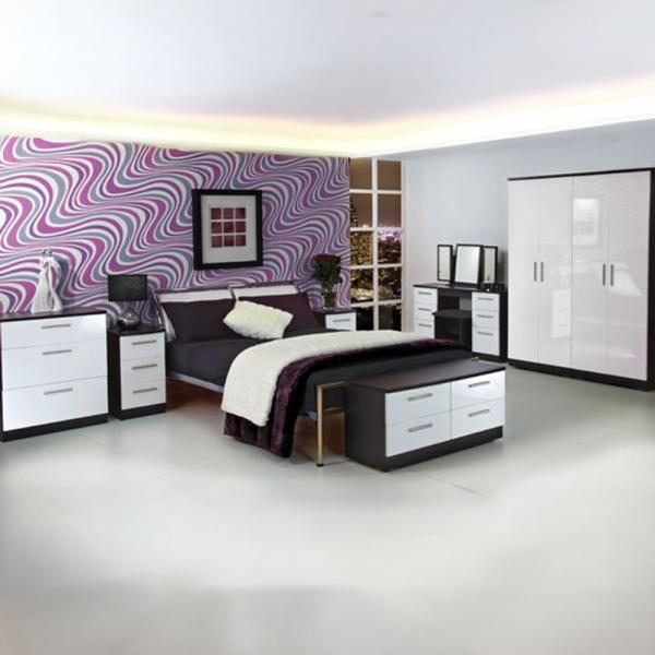 Welcome Furniture Knightsbridge High Gloss White and Black