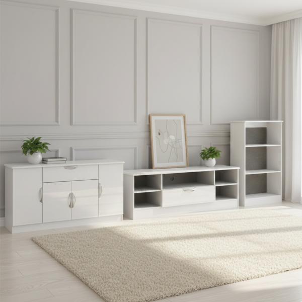 Welcome Furniture Camden High Gloss White Living