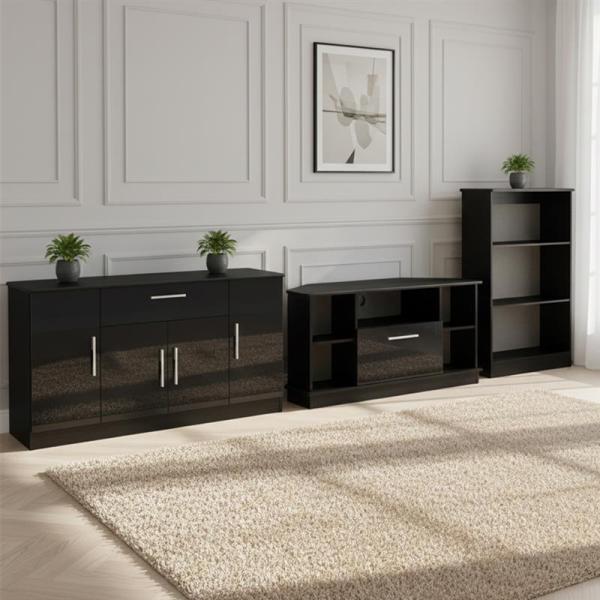 Welcome Furniture Knightsbridge High Gloss Black Living