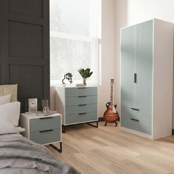 Welcome Furniture Fluted Duck and White Matt