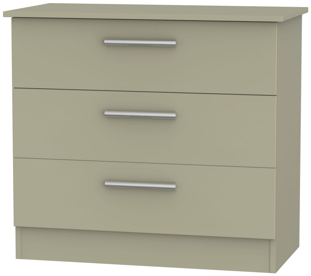 Contrast Mushroom 3 Drawer Small Chest