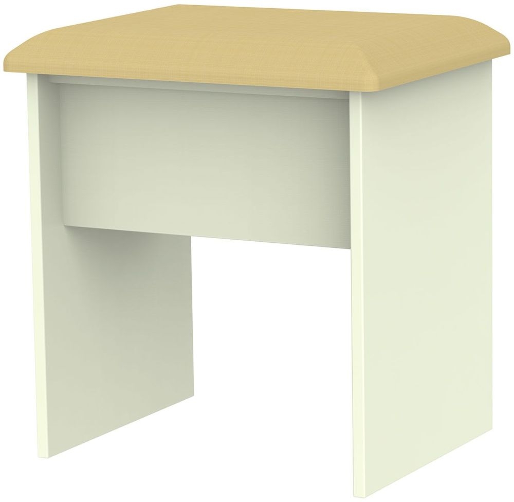Monaco Cream Padded Dressing Stool