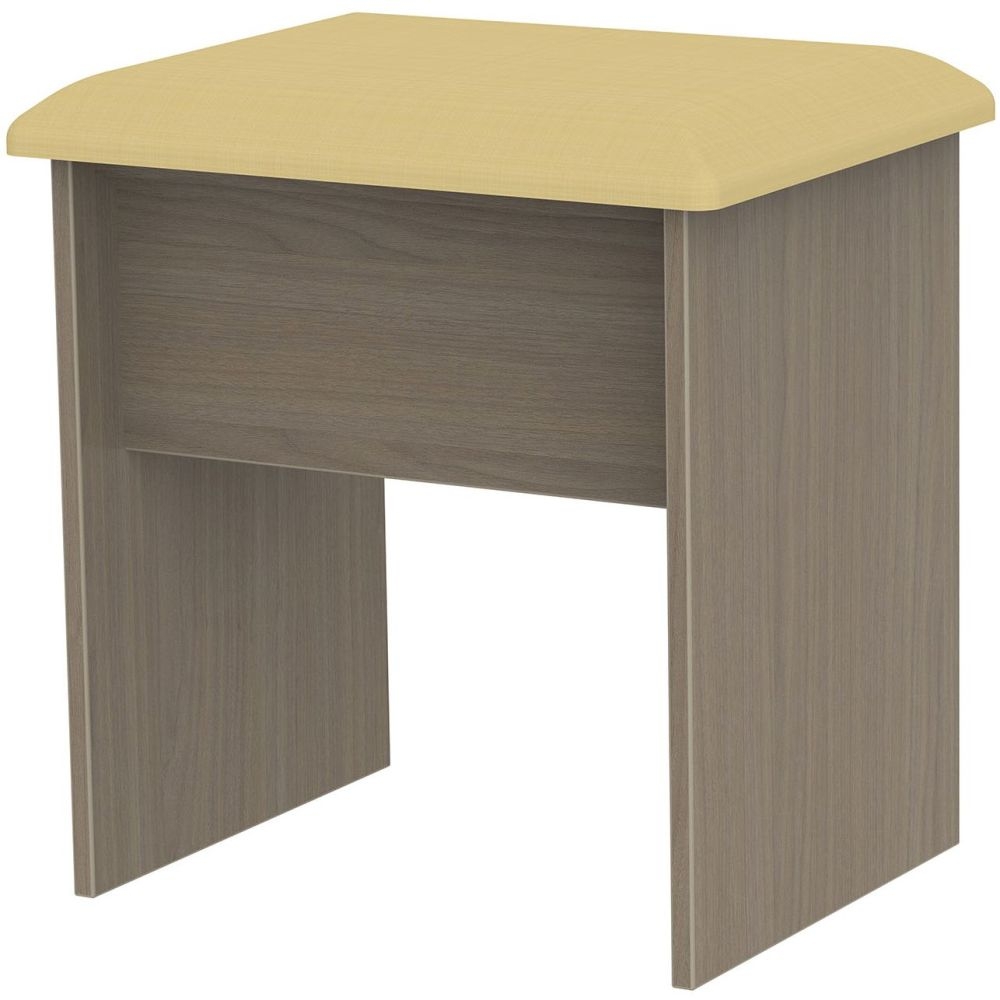 Monaco Toronto Walnut Padded Dressing Stool