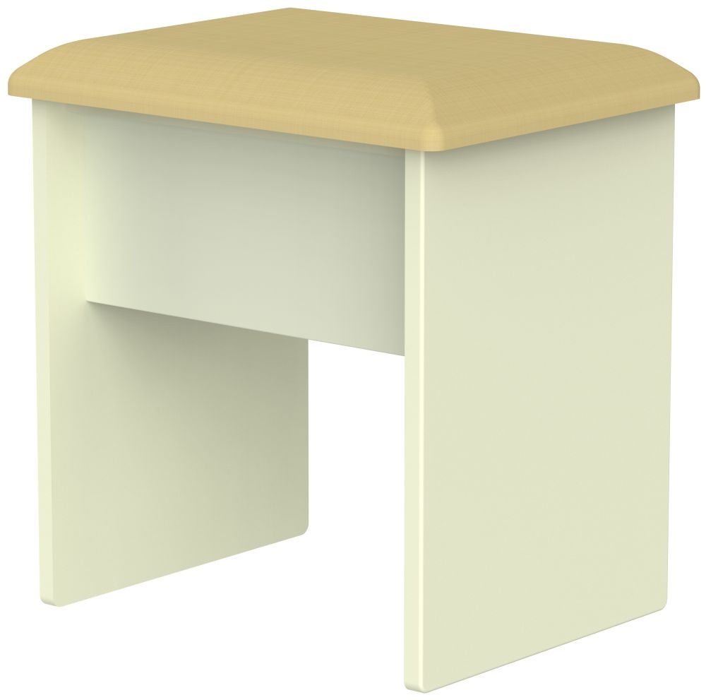 Pembroke Cream Padded Dressing Stool