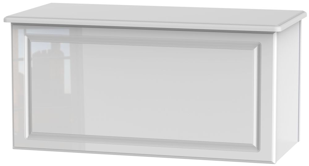 Pembroke White Gloss Blanket Box