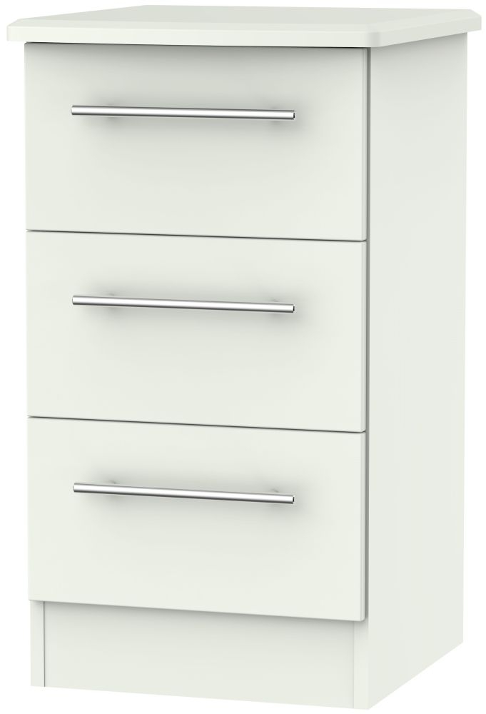 Sherwood Porcelain 3 Drawer Beside Cabinet