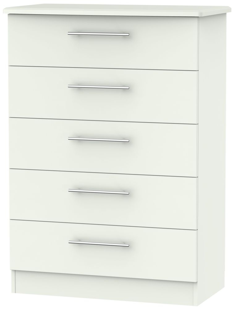 Sherwood Porcelain 5 Drawer Chest