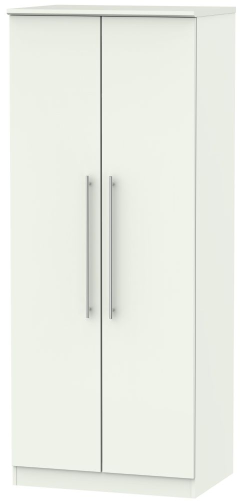 Sherwood Porcelain 2 Door Plain Wardrobe