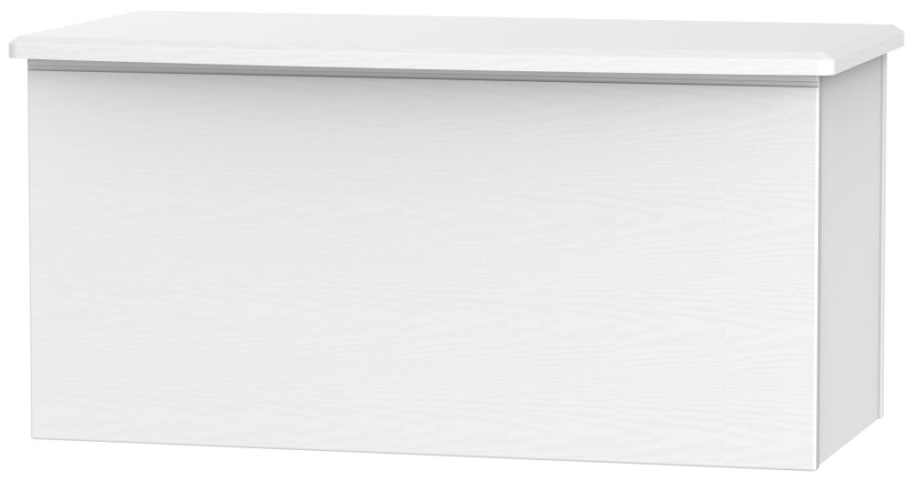 Victoria White Blanket Box