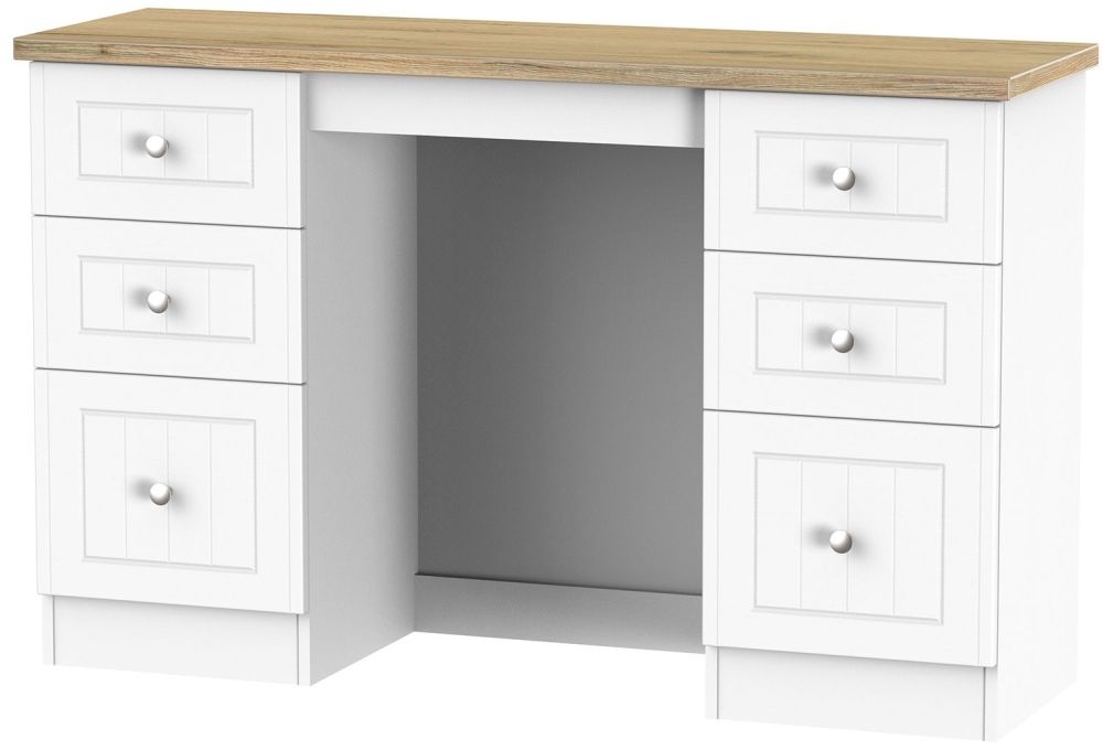 Vienna Porcelain 6 Drawer Double Dressing Table