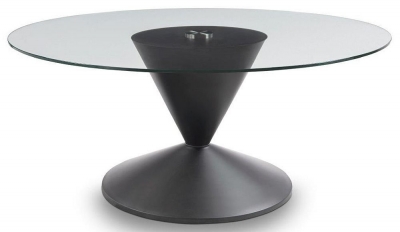 Product photograph of Iona Hourglass Round Coffee Table - Variant Available from Choice Furniture Superstore