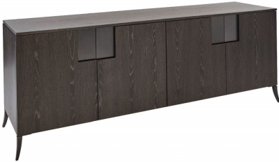 Product photograph of Fitzroy Charcoal 4 Door Extra Large Sideboard from Choice Furniture Superstore