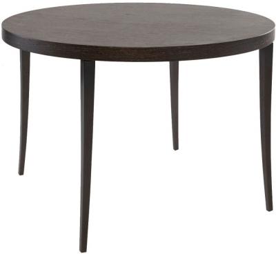 Product photograph of Gillmore Space Fitzroy Charcoal 110cm Round Dining Table - 4 Seater from Choice Furniture Superstore