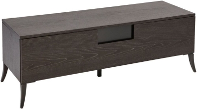 Product photograph of Gillmore Space Fitzroy Charcoal 1 Drawer Single Length Media Unit from Choice Furniture Superstore