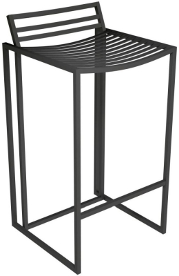 Product photograph of Gillmore Space Federico Bar Stool With Black Metal Frame from Choice Furniture Superstore