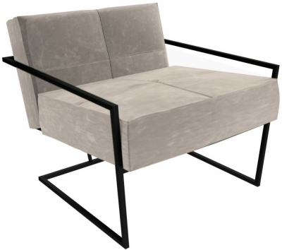 Product photograph of Gillmore Space Federico Armchair With Metal Frame from Choice Furniture Superstore
