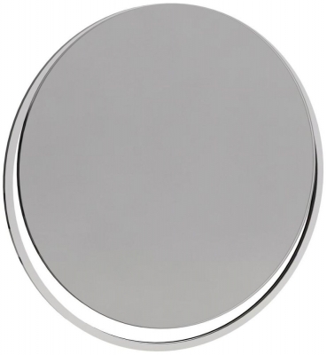 Product photograph of Federico Chrome Frame Round Wall Mirror from Choice Furniture Superstore