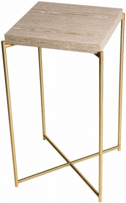 Product photograph of Gillmore Space Iris Square Plant Stand from Choice Furniture Superstore