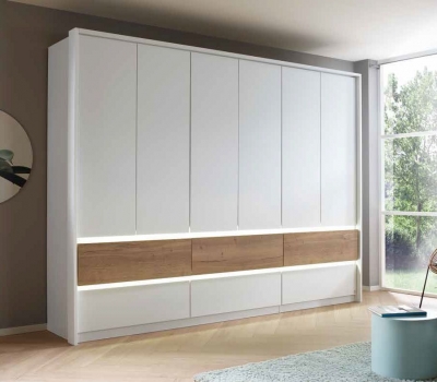 Product photograph of Winnipeg Wardrobe With Decor Front from Choice Furniture Superstore