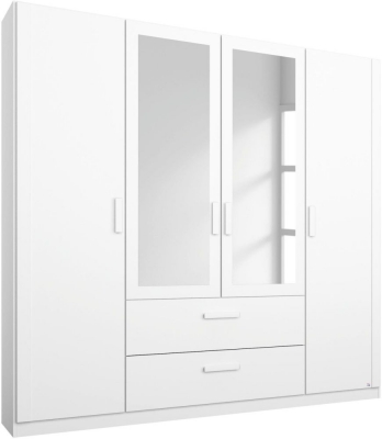Product photograph of Rivera White Wardrobe from Choice Furniture Superstore