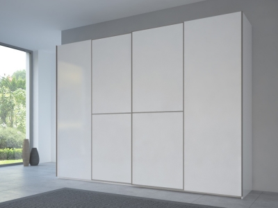 Product photograph of 20up Front 1a Sliding Wardrobe With Matt White Front from Choice Furniture Superstore