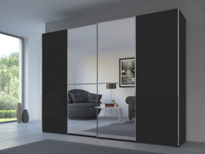 Product photograph of 20up Front 1a Sliding Wardrobe With Mirror Front from Choice Furniture Superstore