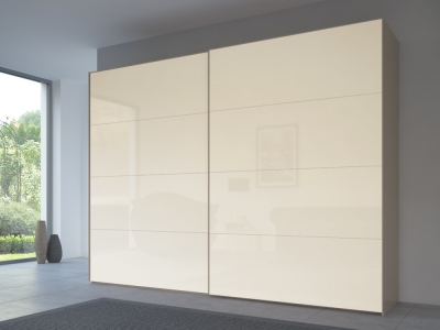 Product photograph of 20up Front 3a Sliding Wardrobe With Matt Glass Front from Choice Furniture Superstore
