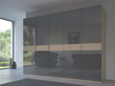 Product photograph of Rauch 20up Front 4a Wardrobe With Glossy Glass Front from Choice Furniture Superstore