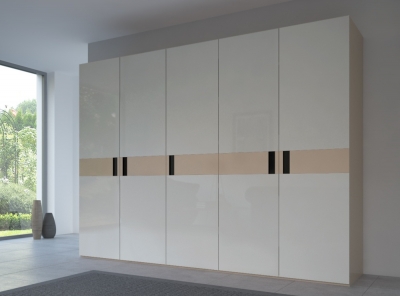 Product photograph of 20up Front 5b Wardrobe With Glossy Glass Front from Choice Furniture Superstore