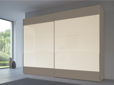 Product photograph of Rauch 20up Front 6a Sliding Wardrobe With Matt Glass Front from Choice Furniture Superstore