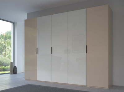 Product photograph of 20up Front 6a Wardrobe With Glossy Glass Front from Choice Furniture Superstore