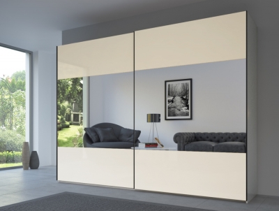 Product photograph of 20up Front 8 Sliding Wardrobe With Matt Glass Front from Choice Furniture Superstore