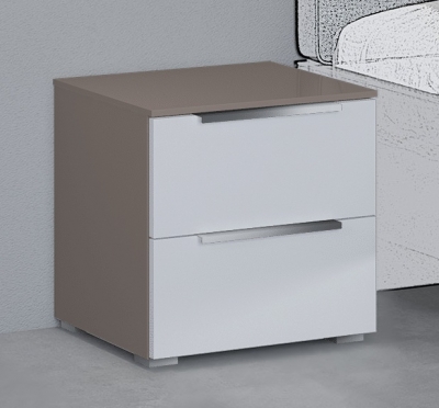 Image of 20UP Bedside Cabinet with Matt White Front