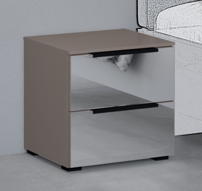 Product photograph of 20up Bedside Cabinet With Mirror Front from Choice Furniture Superstore