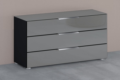 Product photograph of Rauch 20up Cupboard With Glossy Glass Front And Top - H 64cm from Choice Furniture Superstore