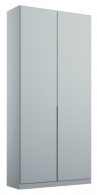 Product photograph of Rauch Alabama 91cm Silk Grey 2 Door Wardrobe from Choice Furniture Superstore