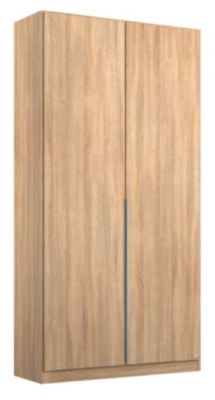 Product photograph of Alabama Sonoma Oak 2 Door Wardrobe - 91cm from Choice Furniture Superstore