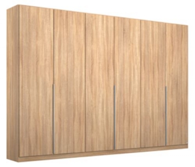 Product photograph of Alabama Sonoma Oak 6 Door Wardrobe - 271cm from Choice Furniture Superstore