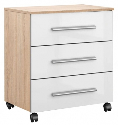 Product photograph of Home Office 3 Drawer Chest On Castors from Choice Furniture Superstore