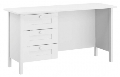 Rauch Home Office Alpine White 3 Drawer Desk D 50cm