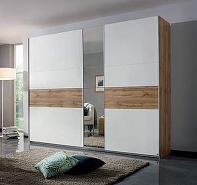 Rauch Korbach Wotan Oak And Alpine White 2 Door Sliding Wardrobe 218cm