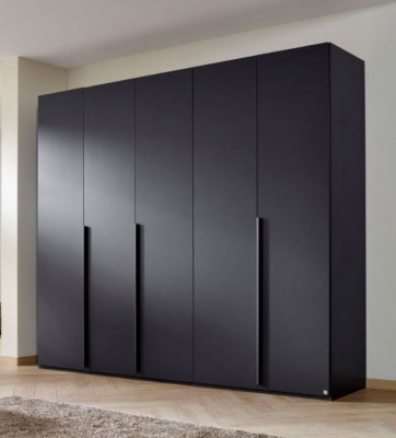 Product photograph of Purisma Graphite 5 Door Wardrobe - 251cm from Choice Furniture Superstore