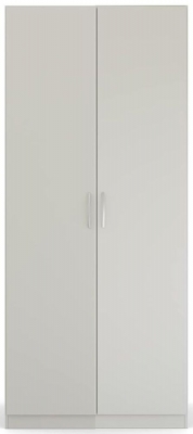 Rauch Pure Quadraspin 2 Door Grey Wardrobe 91cm