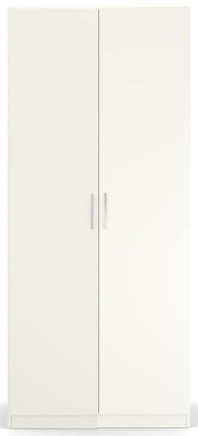 Product photograph of Quadra-spin 2 Door Wardrobe - Comes In Alpine White And Silk Grey Options from Choice Furniture Superstore