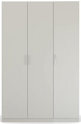 Rauch Pure Quadraspin 3 Door Grey Wardrobe 136cm