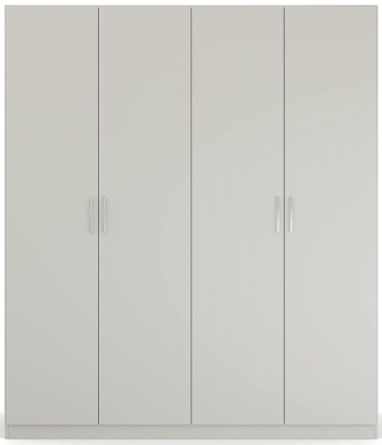 Rauch Pure Quadraspin 4 Door Grey Wardrobe 181cm