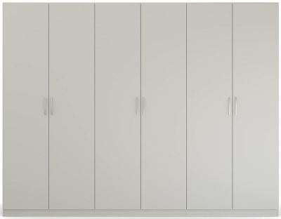 Rauch Pure Quadraspin 6 Door Grey Wardrobe 271cm